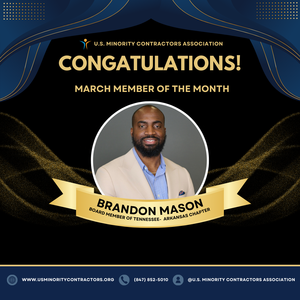 USMCA - News & Events - March Member of the Month- Mr. Brandon Mason