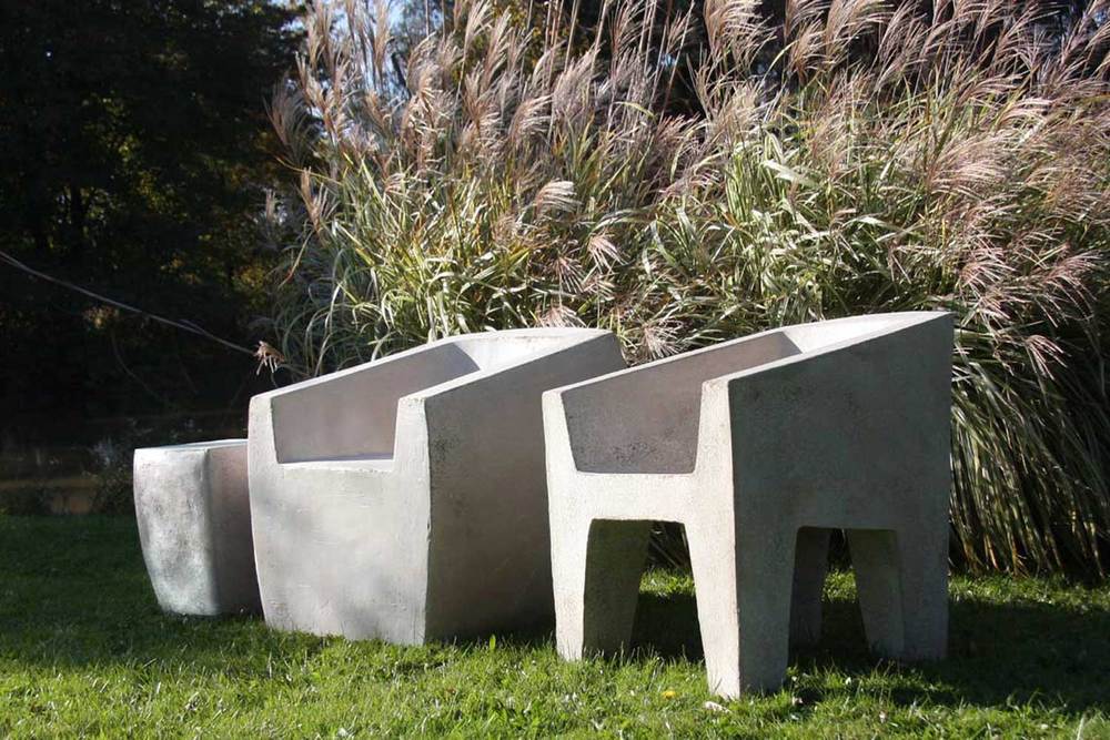 VAN DYKE Unexpectedly Light Concrete Outdoor Furniture Zachary A Design