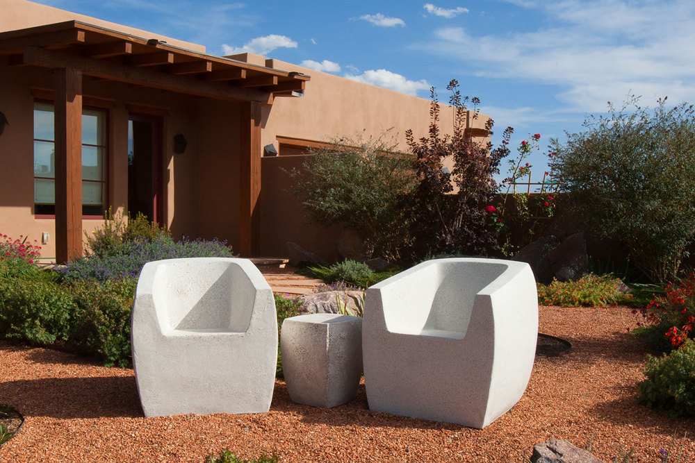 VAN DYKE Unexpectedly Light Concrete Outdoor Furniture Zachary A Design