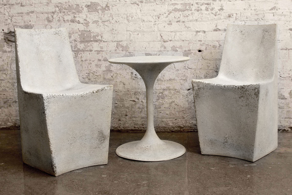 STONE DINING CHAIR Unexpectedly Light Concrete Outdoor Furniture Zachary A Design