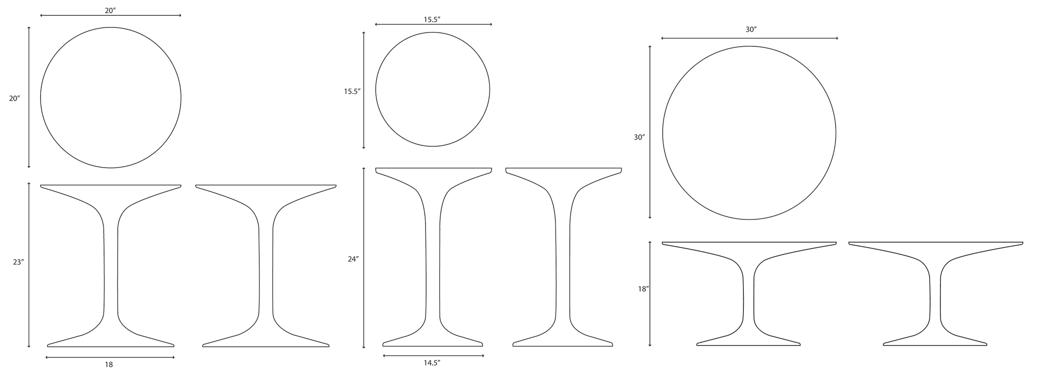 SPINDLE TABLE COLLECTION