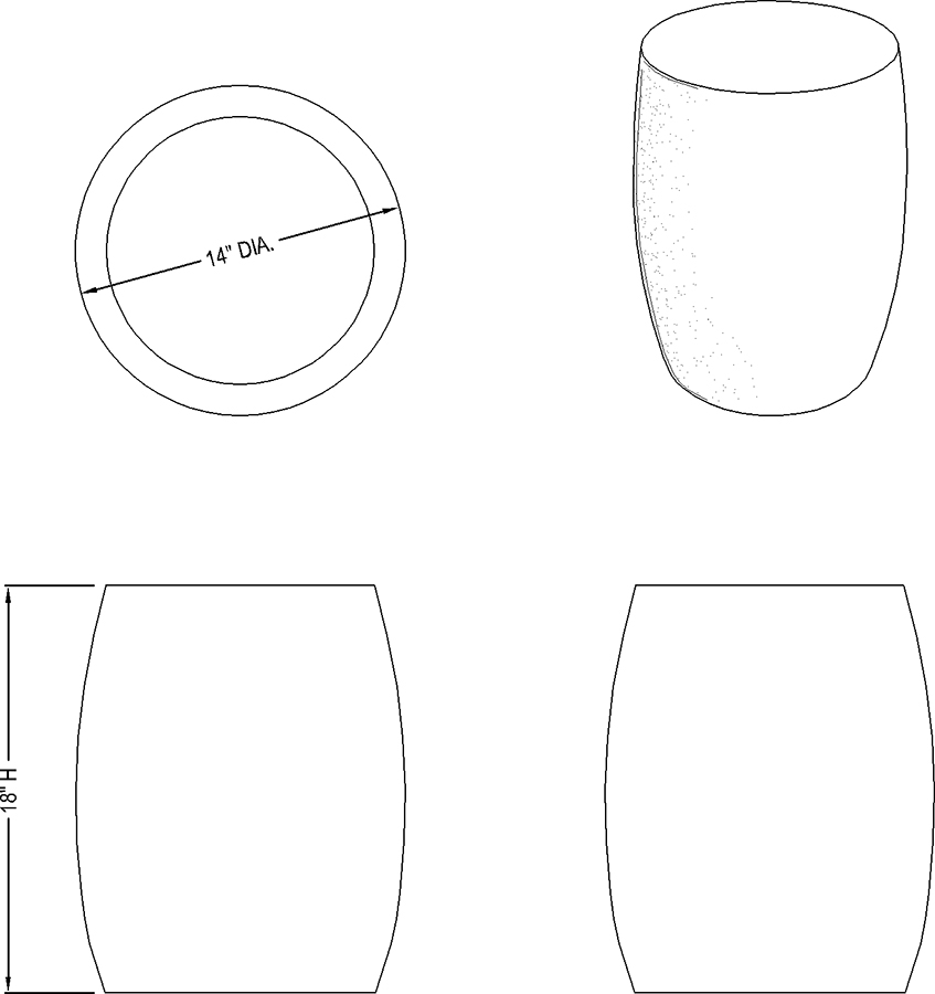 BARREL STOOL